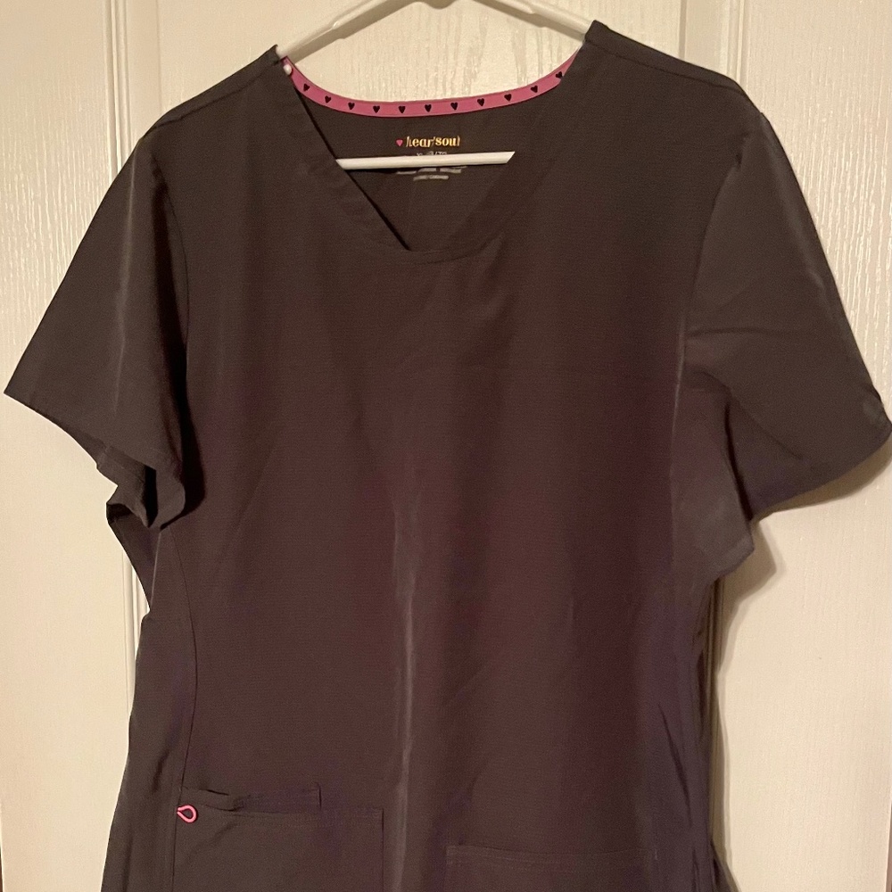 Womens Heart Soul Scrubs XL Gray
